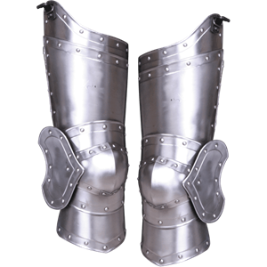 Steel Full Leg Armour and Steel Knee Armour - LARP Distribution