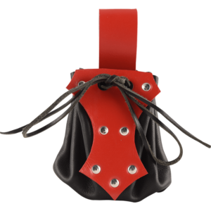 Small Laced Leather Pouch - HW-701482 - LARP Distribution