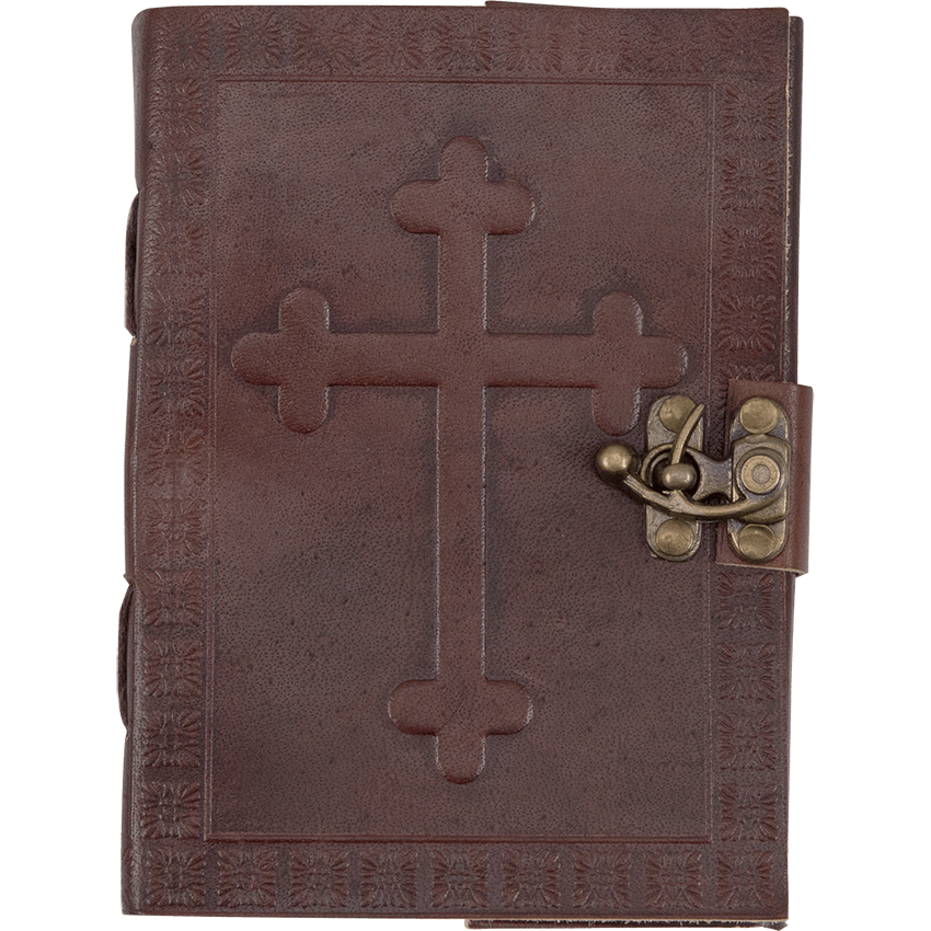 Leather-Bound Celtic Cross Journal