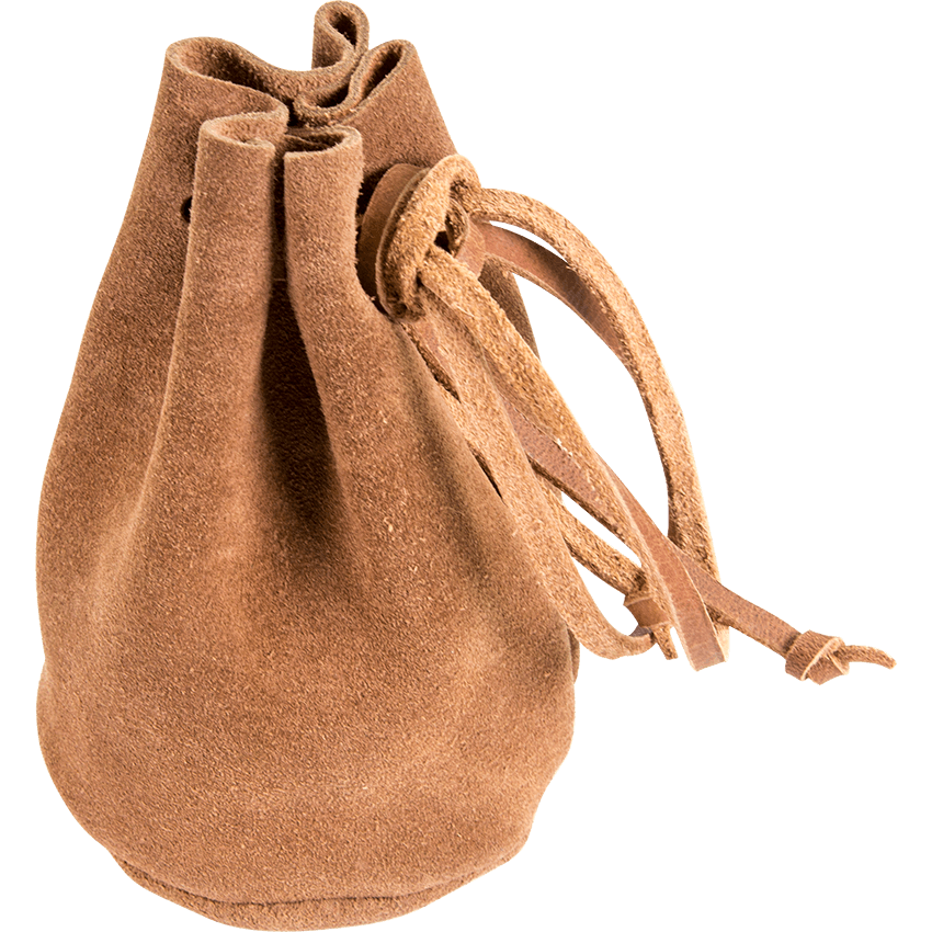 Soft Leather Drawstring Pouch Handmade by Hide & Drink :: Swayze Suede