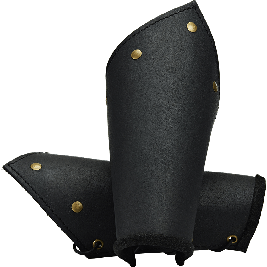 Handcrafted Leather Viking Bracers