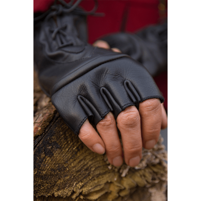 gangster leather gloves