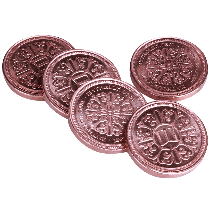 Set of 10 Gold LARP Coins - Medieval Collectibles