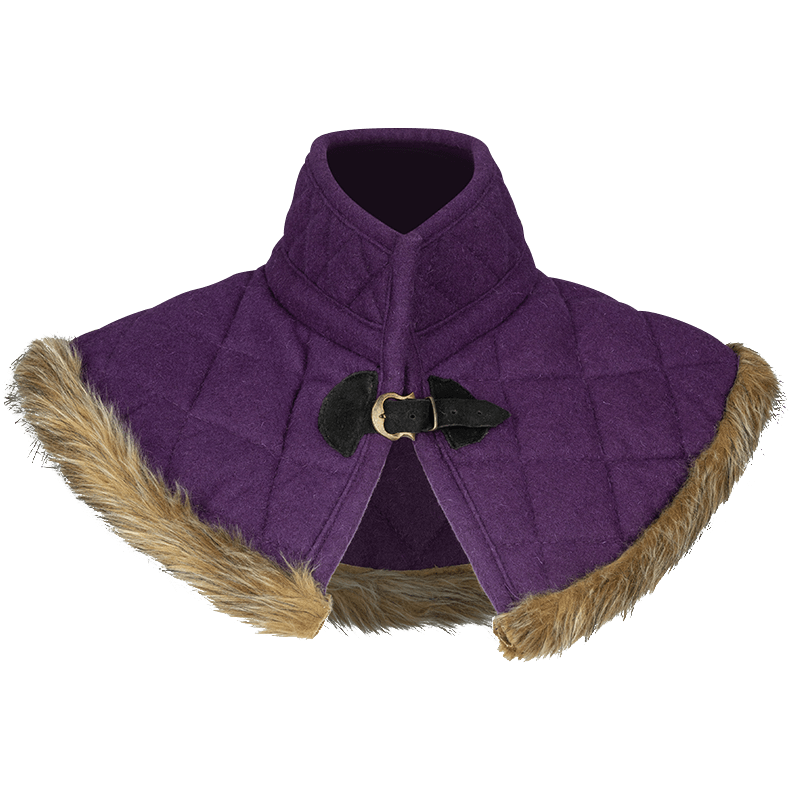 DARK BIUE WITH PURPLE WOOLEN MEDIEVAL BRACERS