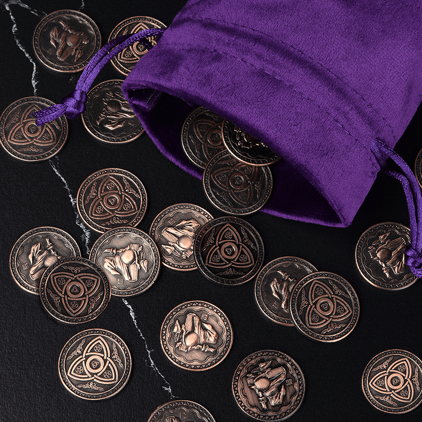 Set of 10 Copper LARP Coins - MY100687 - LARP Distribution