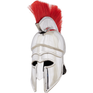 Mini Corinthian Helmet With Red Plume