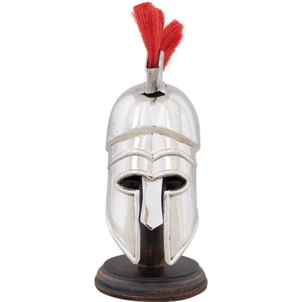 Mini Corinthian Helmet With Red Plume