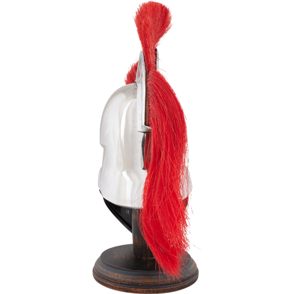 Mini Corinthian Helmet With Red Plume