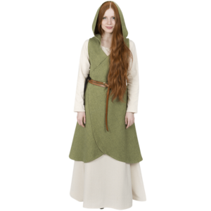 Late Medieval Hooded Wrap Dress