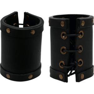 Pirate Leather Wrist Bracers