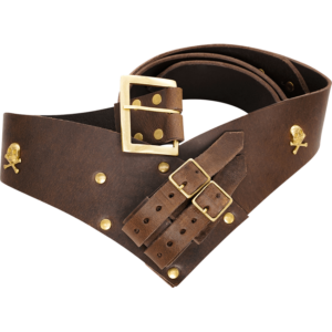 Pirate Captain's Sword Belt - Brown