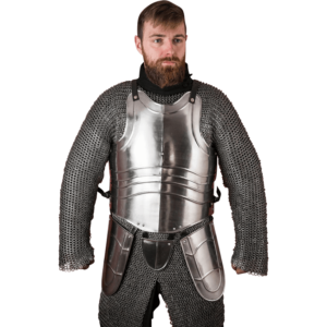 Warrior Steel Cuirass with Tassets - Polished