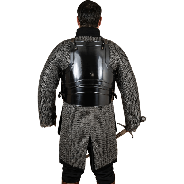 Warrior Steel Cuirass with Tassets - Blackened