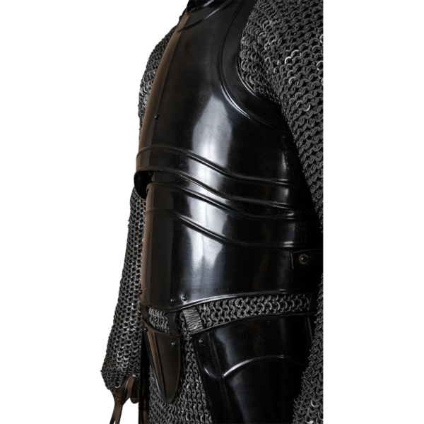 Warrior Steel Cuirass with Tassets - Blackened