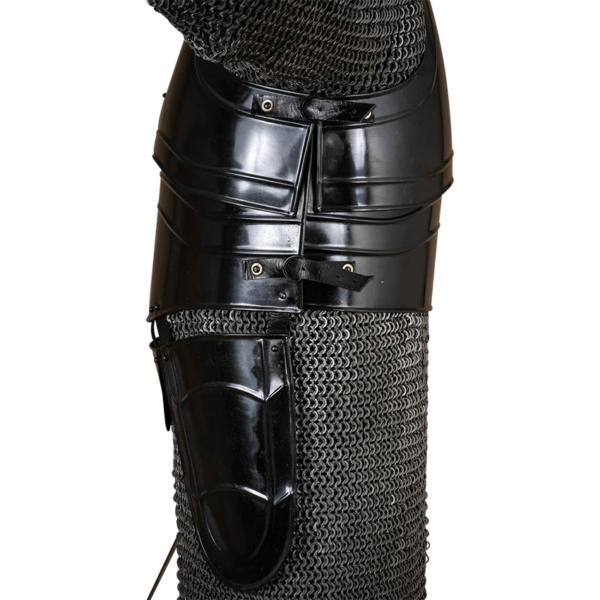 Warrior Steel Cuirass with Tassets - Blackened