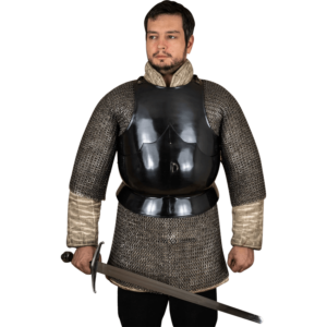 15th Century Steel Breastplate - Blackened