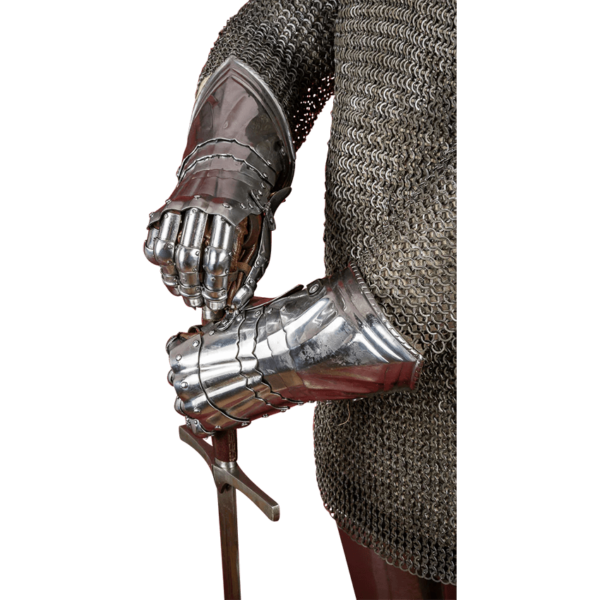 15th Century German Gauntlets - Polished