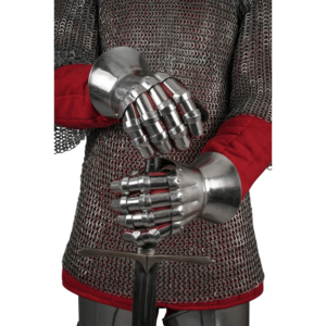 14th Century Short Hourglass Gauntlets - Polished