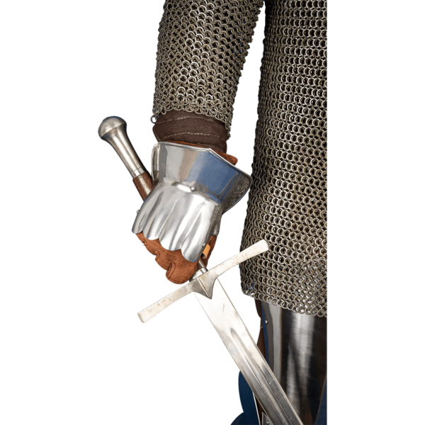 Steel Demi Gauntlets - Polished