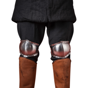 14th Century Knee Armour Polyens - Polished