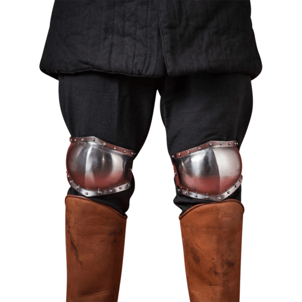 14th Century Knee Armour Polyens - Polished