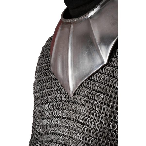 15th Century Gothic Steel Gorget - Polished