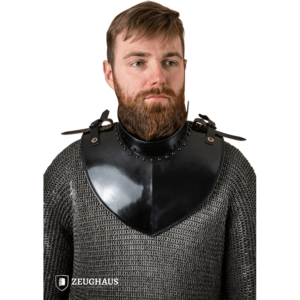 Steel Gorget with Collar - Blackened