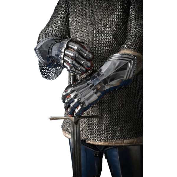 Gothic Steel Gauntlets - Polished