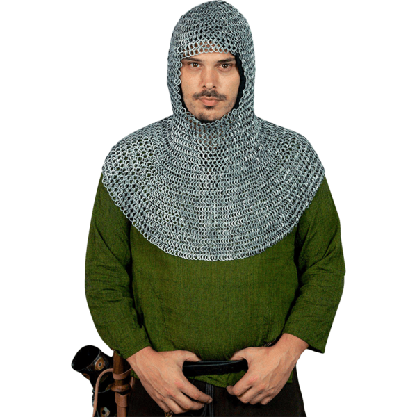 Alternate Riveted Aluminum Chainmail Coif