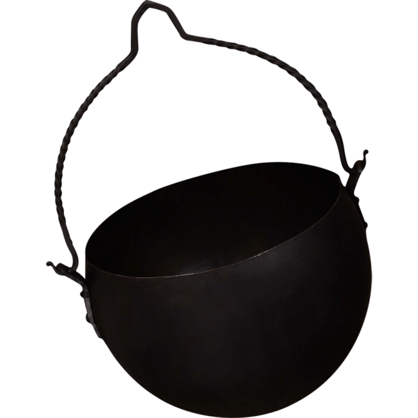 Hand Forged Round Camping Cauldron