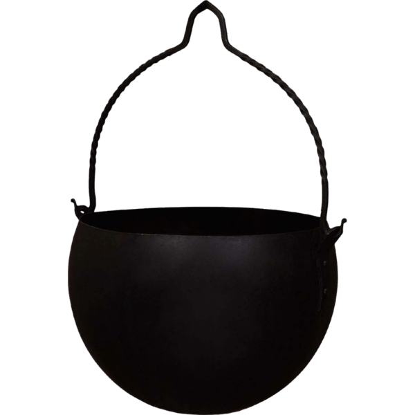 Hand Forged Round Camping Cauldron